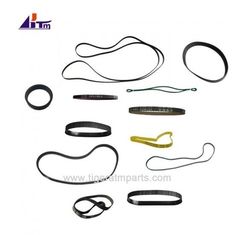 pièces détachées ATM ceinture plate ceinture à pas en caoutchouc PVC PU Nylon Metal Mesh ceinture