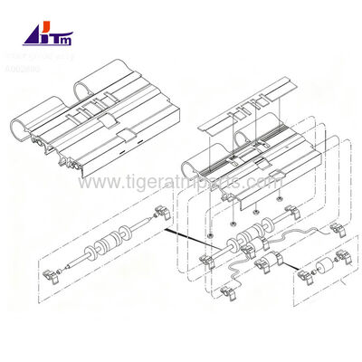 A002880 Assy guide interne pour le distributeur NMD50 Glory Triton NMD pièces ATM