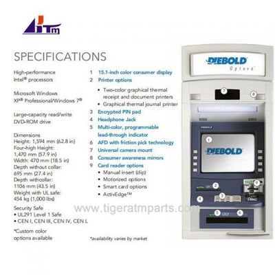 Diebold Opteva 562 Banque distributeur de billets par le mur