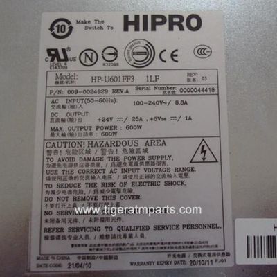 009-0024929 NCR 6625 600W 24V alimentation électrique pièces détachées de machines ATM
