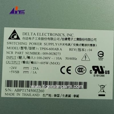 Parties de la machine ATM NCR SelfServ 6683 6687 BRM Apporte électrique de commutation 605W + 24V 009-0028273