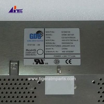 445-0731782 NCR 6625 6626 LCD de 15 pouces Std. Affichage lumineux Pièces de machine ATM