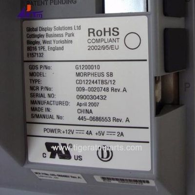 Parties de la machine ATM NCR 58XX 12,1 pouces affichage LCD 445-0686553 009-0020748