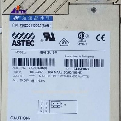 Parties de la machine ATM Diebold BCRM alimentation électrique 600W 49023011000A