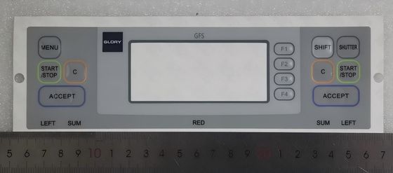 Compteur de gloire GFS 120 GFS-120-10 Membrane du panneau d'opération 204*61mm Pièces de rechange