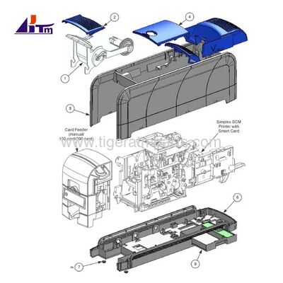 Accessoires et pièces de rechange pour imprimante de cartes d'identité en plastique Datacard SD360