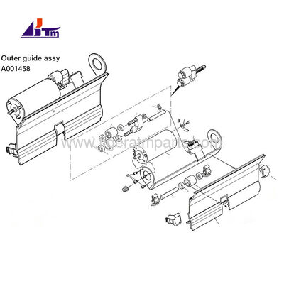 A001458 NMD50 Guide extérieur Assy Glory Delarue NMD 050 ATM Pièces détachées